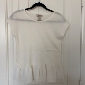 White Anne Taylor Loft Top